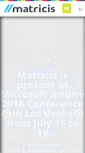 Mobile Screenshot of matricis.com